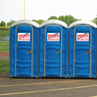 Portable Toilet decals made out of durable material to adhere to many surfaces.