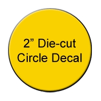 2" Circle die-cut label