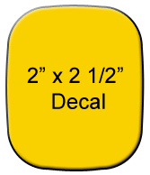 2" x 2 1/2" Rounded Rectangle label